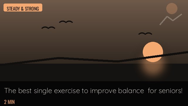 The best single exercise to improve balance  for seniors!